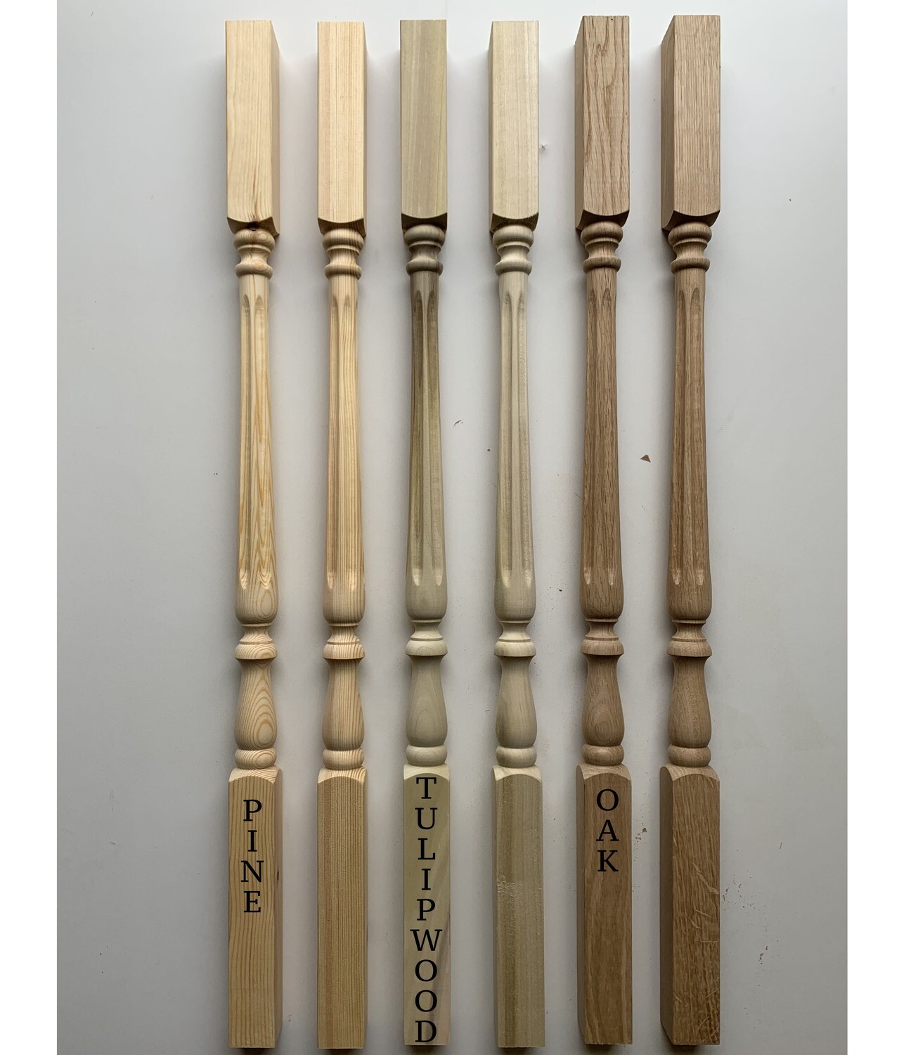 Fluted Salem spindle from £6.60