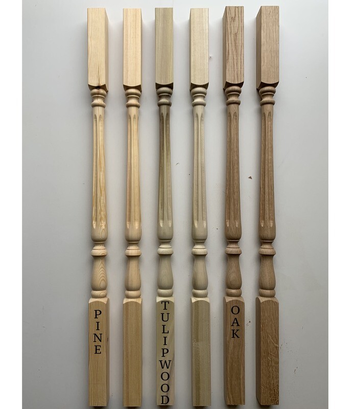 Fluted Salem spindle from £6.60