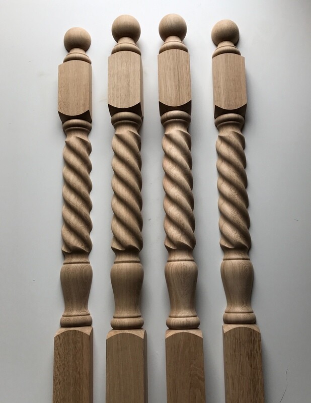 Full Barley Twist Newel post