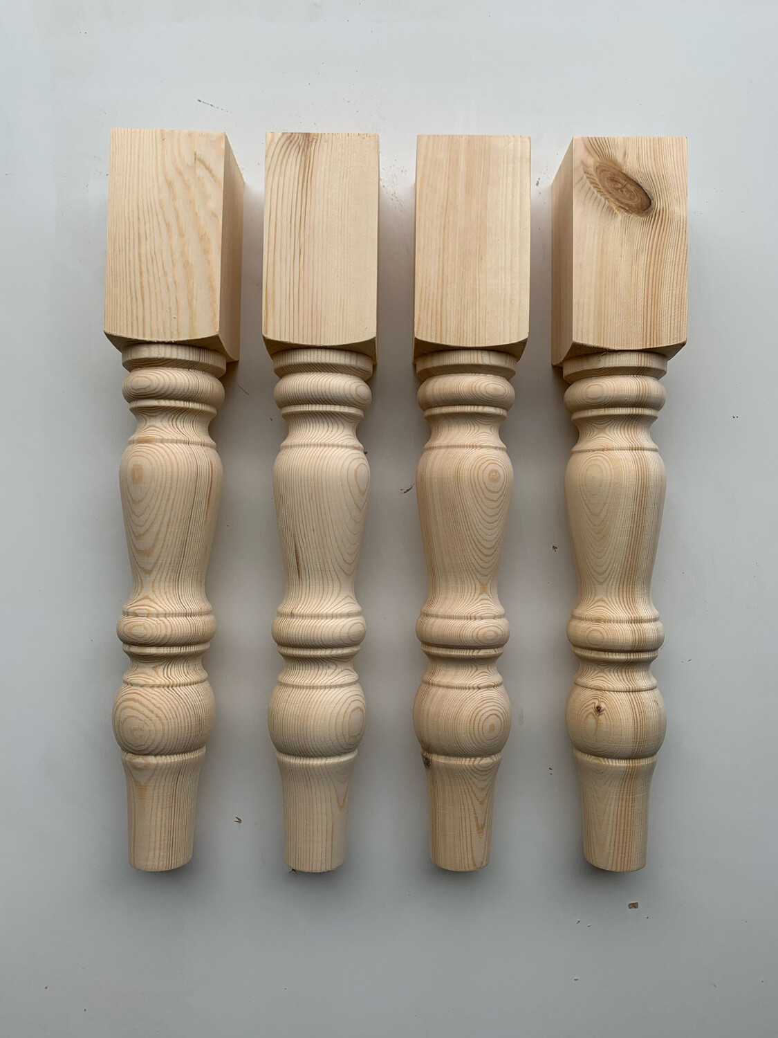 Pine 3” Bench or Coffee Table leg Style One. Set of four.