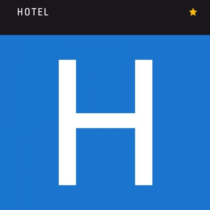 PLACA PARA SEÑALIZACIÓN DE HOTEL 1*
