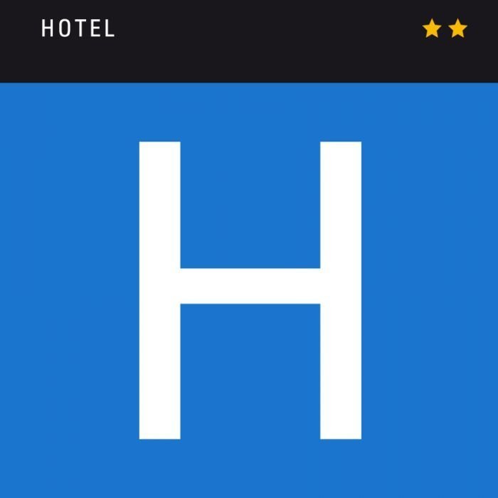 PLACA PARA LA SEÑALIZACIÓN DE HOTEL 2*