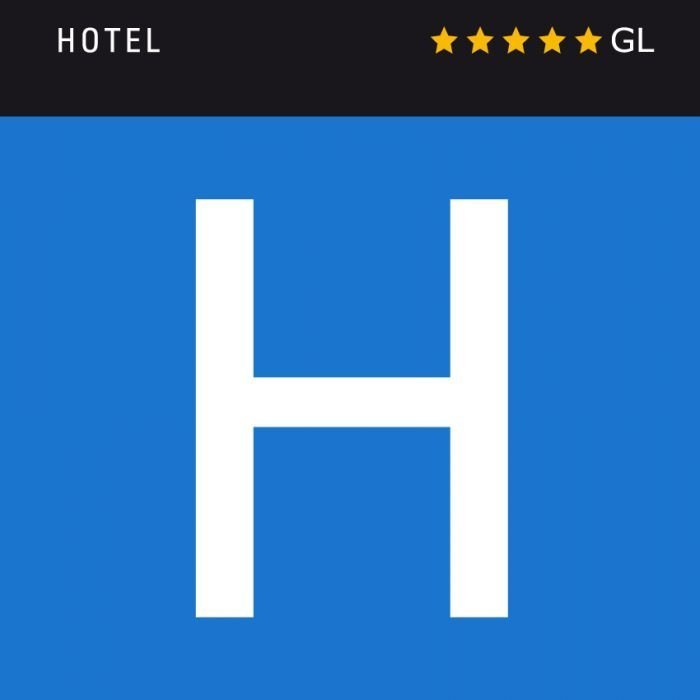 PLACA PARA LA SEÑALIZACIÓN DE HOTEL 5*GL