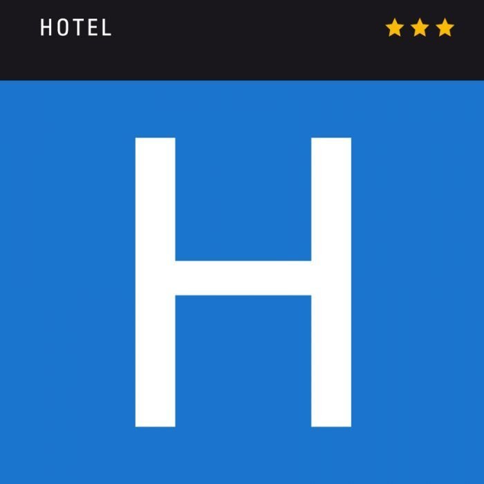 PLACA PARA LA SEÑALIZACIÓN DE HOTEL 3*