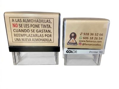 Como cambiar la almohadilla de tinta en un sello automático