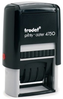 Sello fechador personalizado de entintaje automático , ref 4750