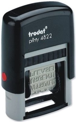 Sello multi texto de entintaje automático ref 4822 Sello multi texto de entintaje automático ref 4822