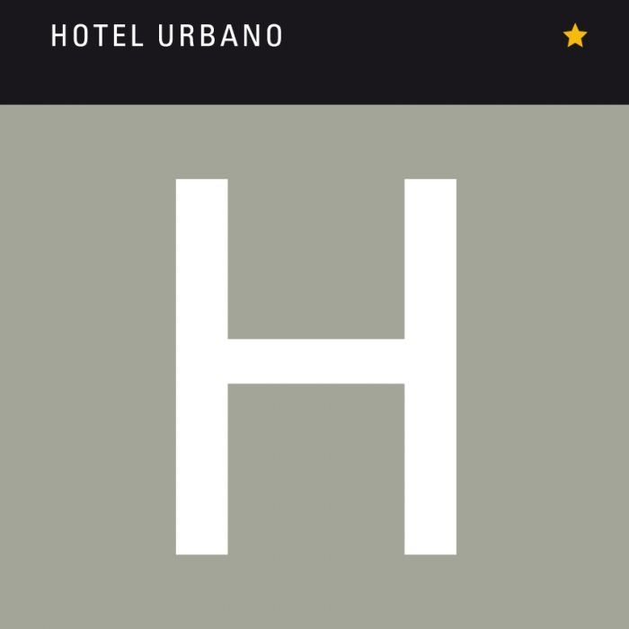Placa de hotel urbano  1*