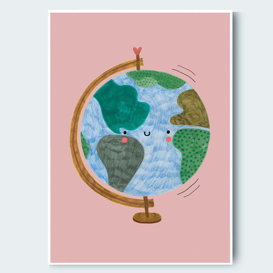 LITTLE GLOBE print