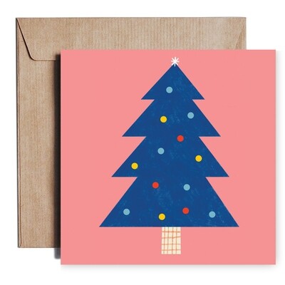 CHRISTMAS TREE PINK card