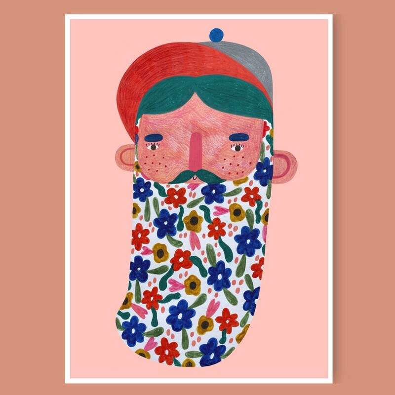 BEARDY print