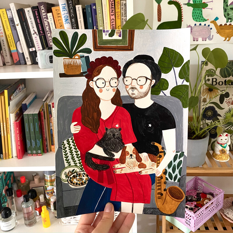 FAMILY PORTRAIT personalized drawing