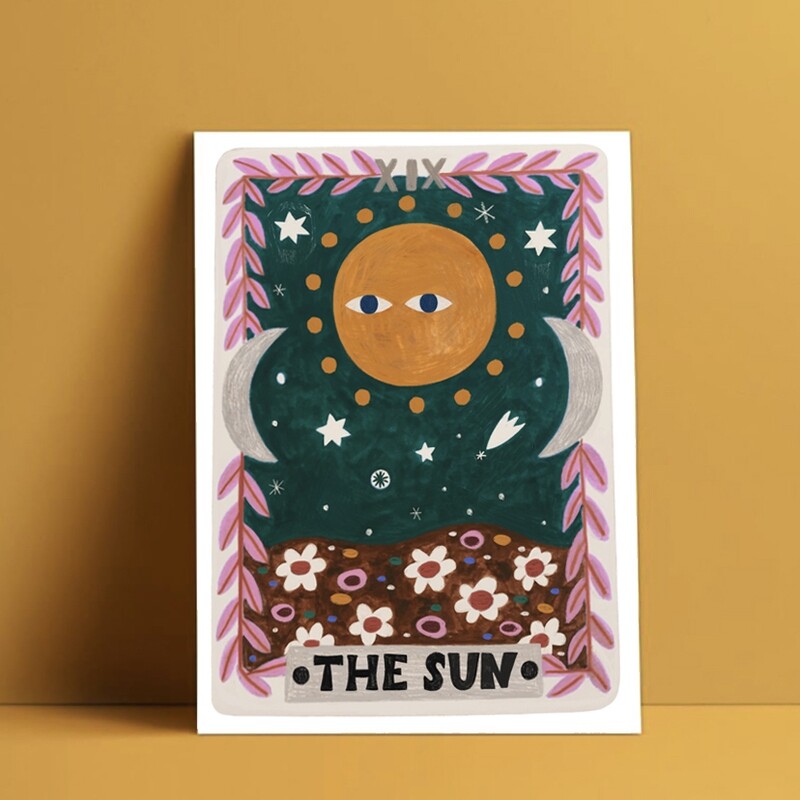 THE SUN TAROT CARD print
