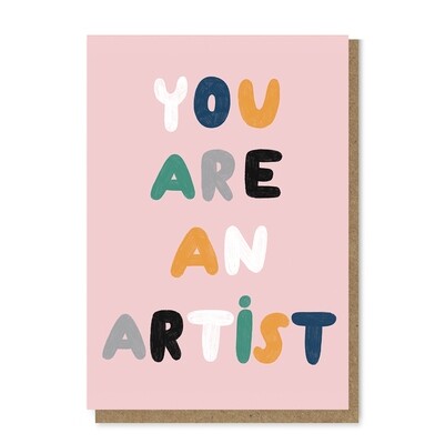 YOU ARE AN ARTIST card