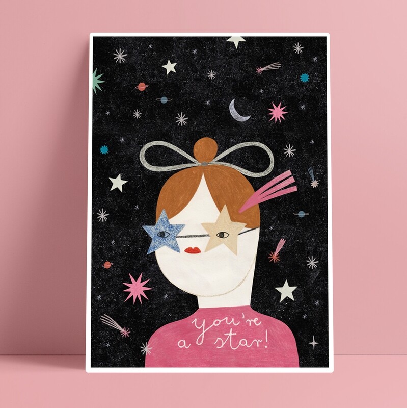 STAR GIRL print