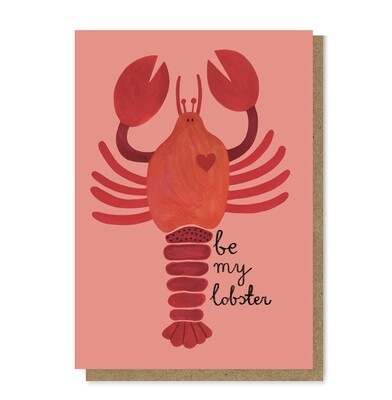BE MY LOBSTER card