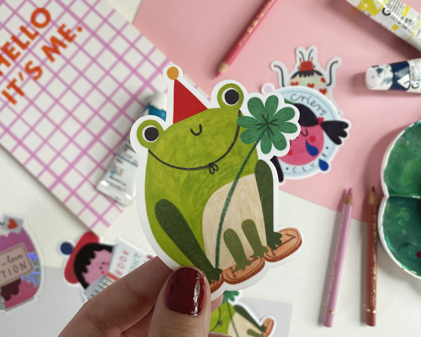 LUCKY FROG sticker