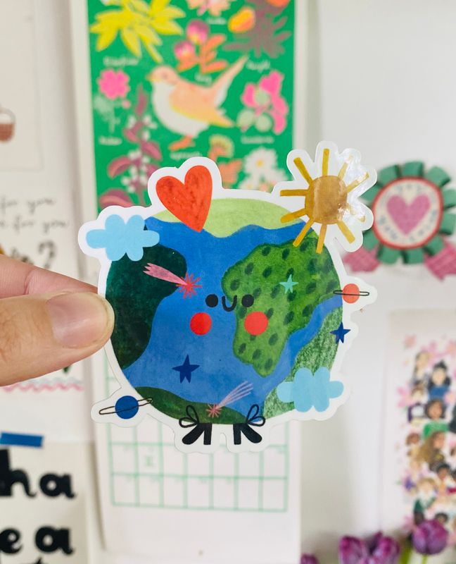 HAPPY EARTH sticker