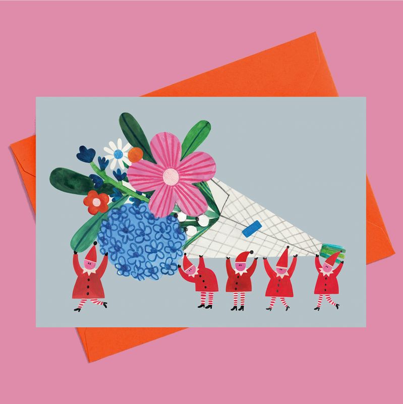 LITTLE HELPERS FLOWERS card