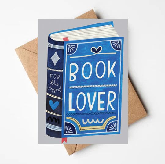 BOOK LOVER card