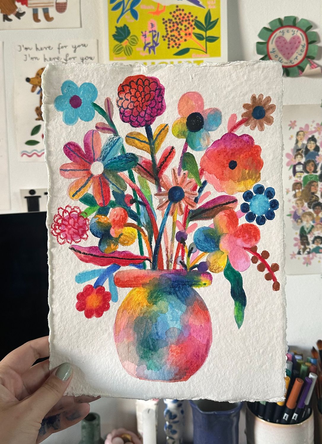 FLOWERS original painting