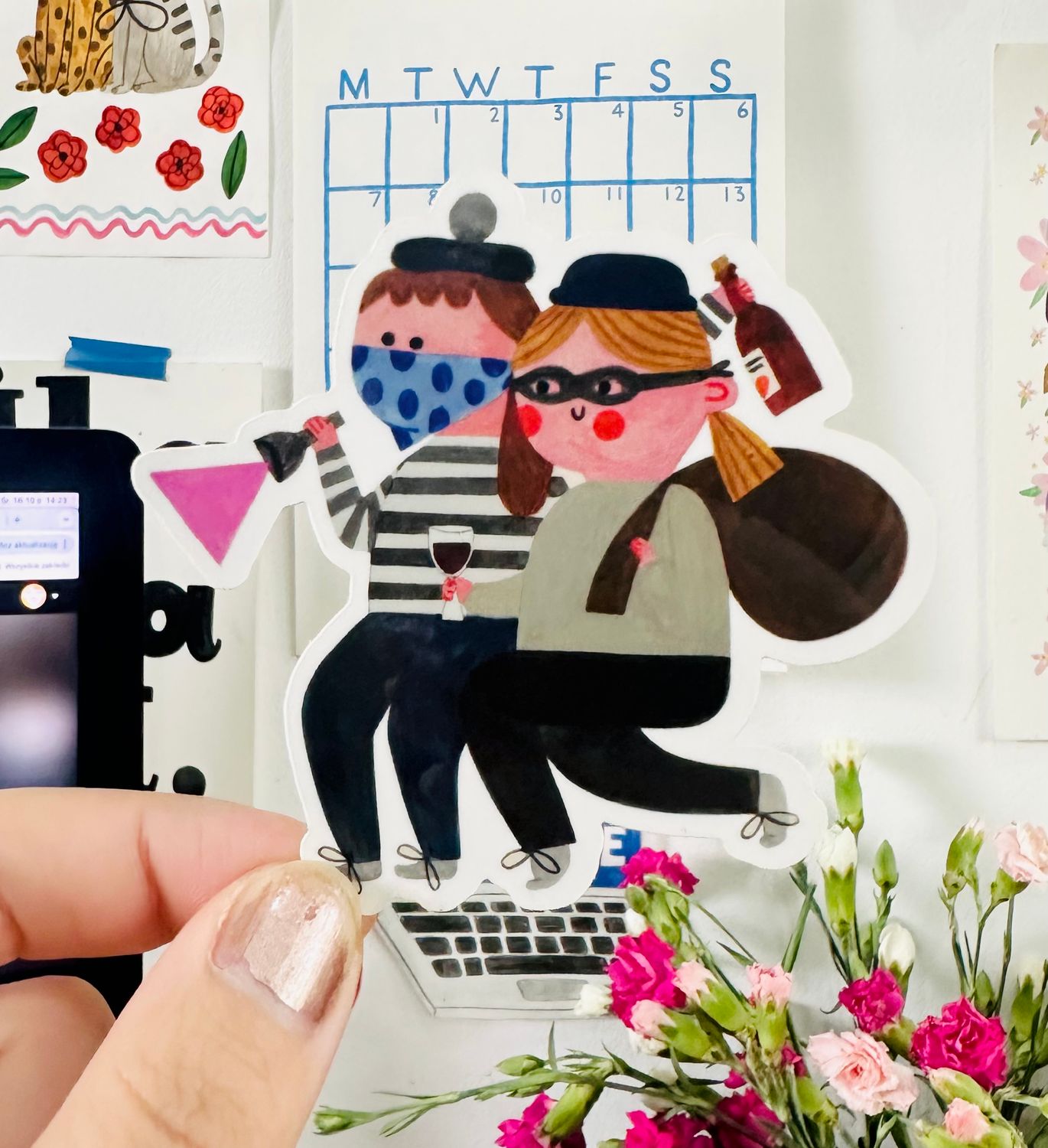 PARTNERS IN WINE sticker