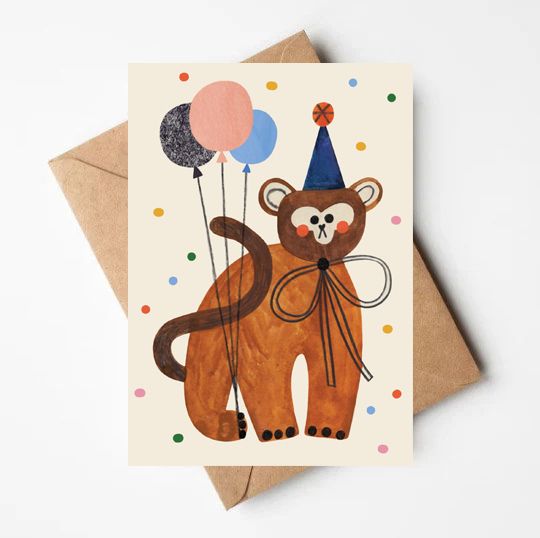 PARTY MONKEY card