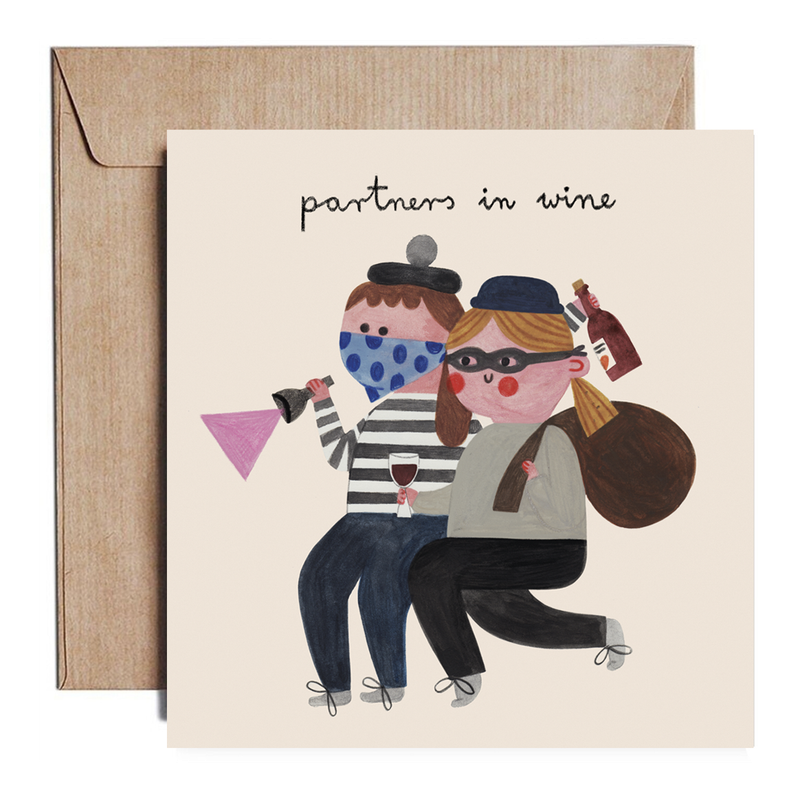 PARTNERS IN WINE card