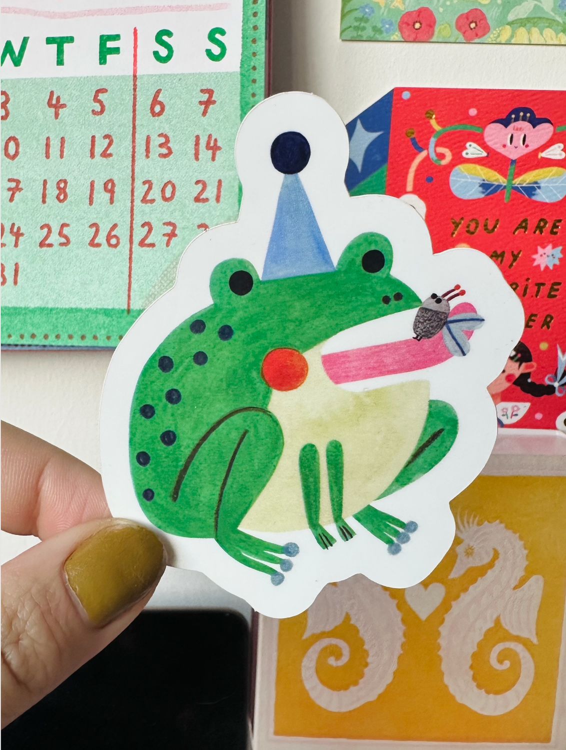FROG AND FLY sticker