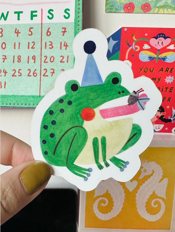 FROG AND FLY sticker