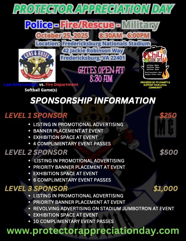 Sponsorship: Protector Appreciation Day - Chili Cookoff &amp; Charity Softball Game