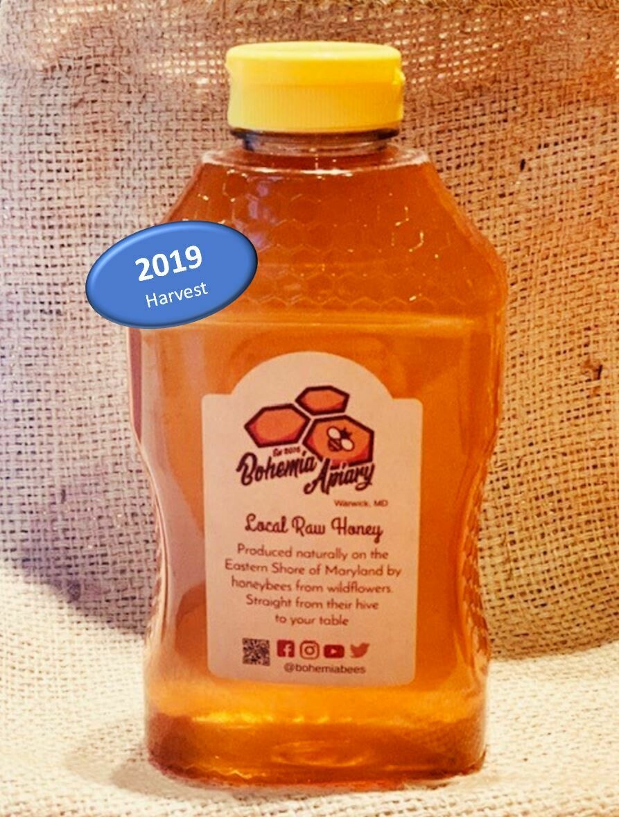 Raw Wildflower Honey 2lb (2019 Warwick MD)