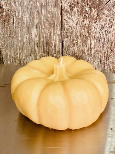 Harvest Pumpkin beeswax candle