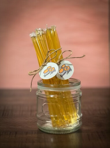 Bohemia Bee Raw Wildflower Honey Sticks 12 Pack (2023 Warwick MD)