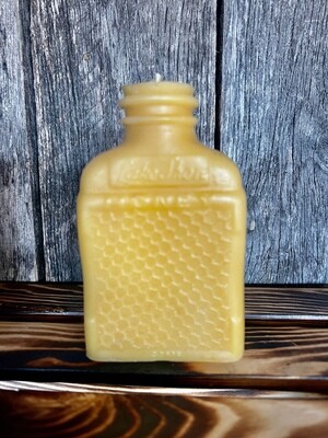 Beeswax candle - Large Honey Jar