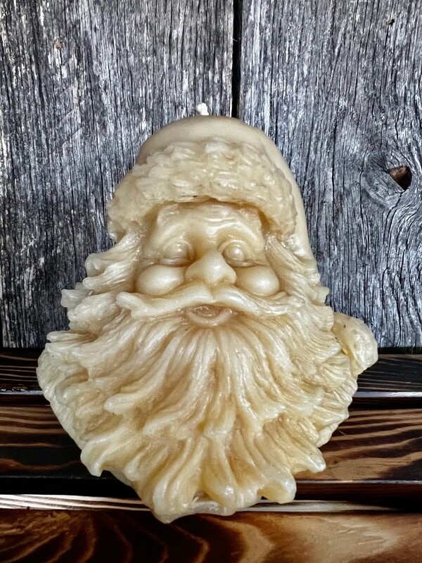 Beeswax candle - Santa Bust (large)