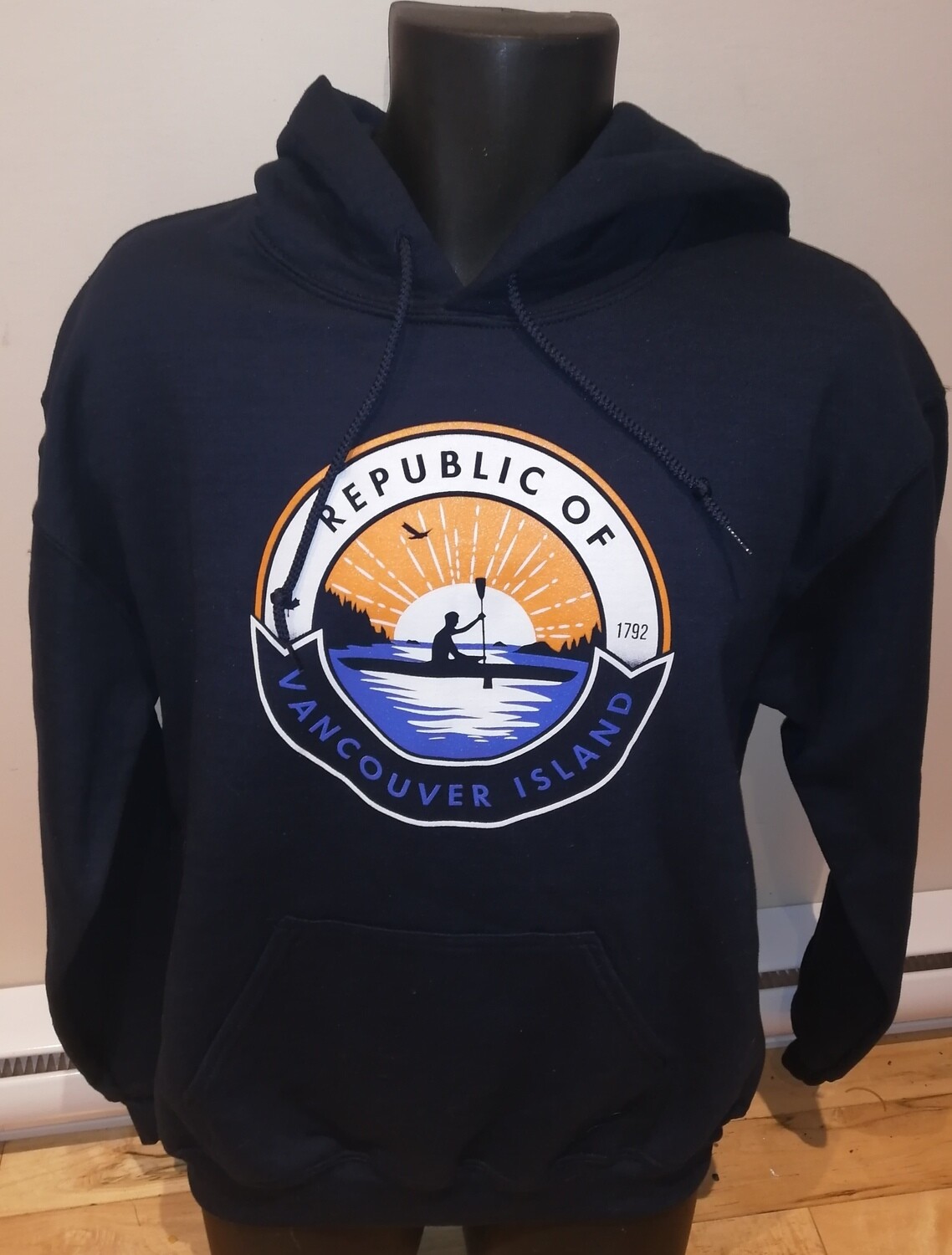 Republic of VI Kayak Hoodie - NAVY, SIZE: S