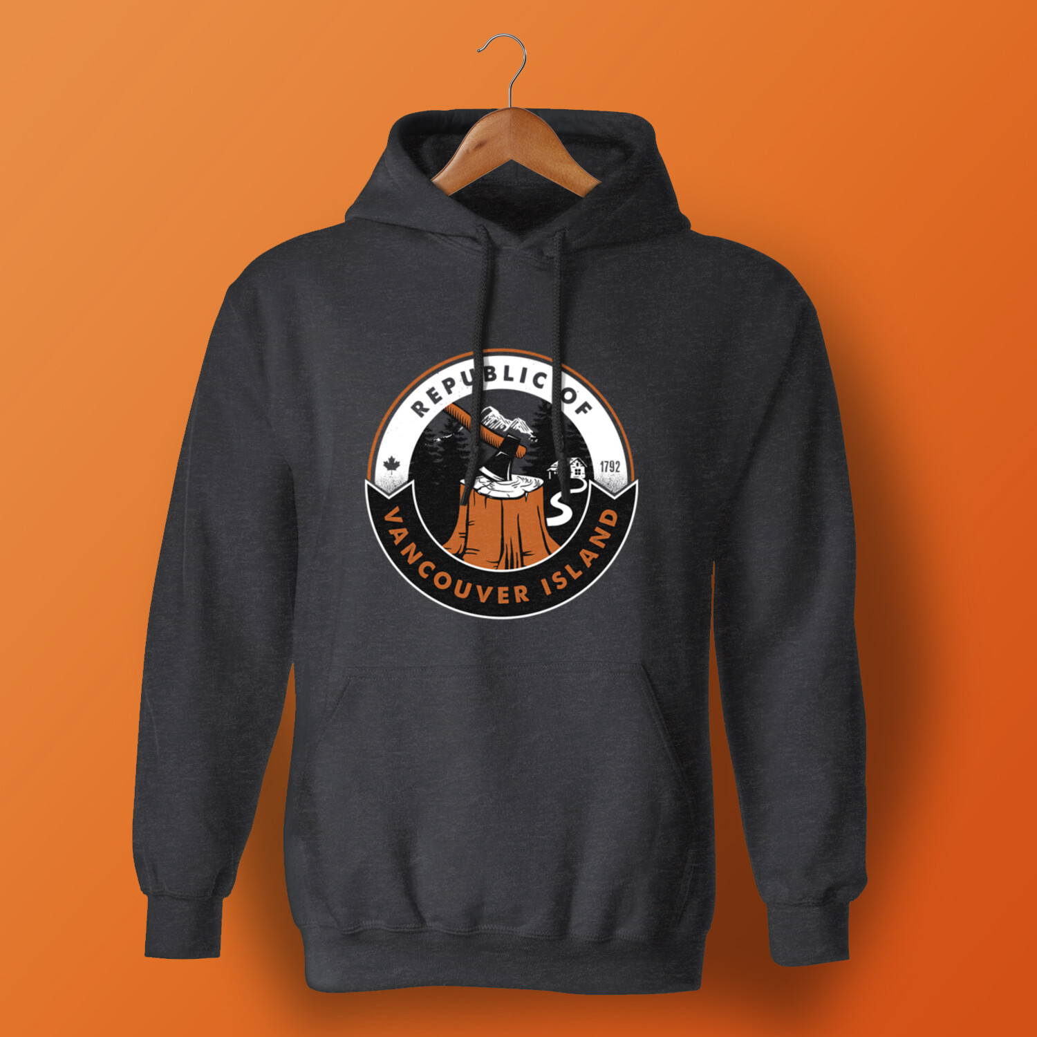 Republic of VI Axe Hoodie, SIZE: S, Colour: Grey