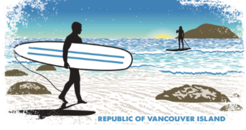 Surfer/sup Design -5x3&quot; Decal