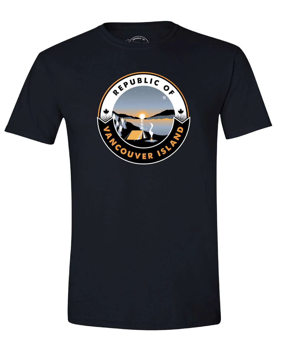 Republic of Vancouver Island Camping Sunset Tee