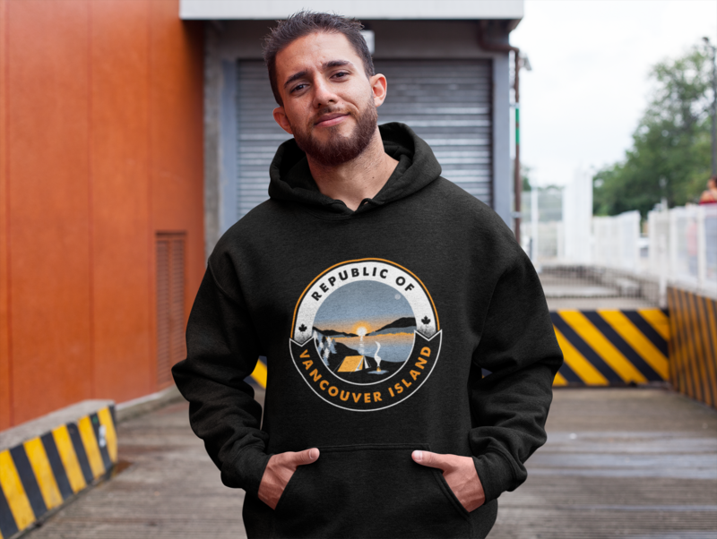 Republic of VI Camping Sunset Hoodie - Black