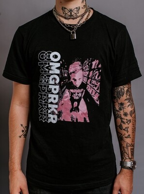 OMGPRKR Black Shirt w/ Pink Design