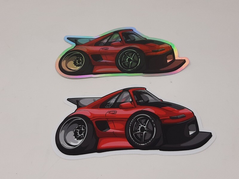 Car-Tooned MR2 Hux Racing Sticker