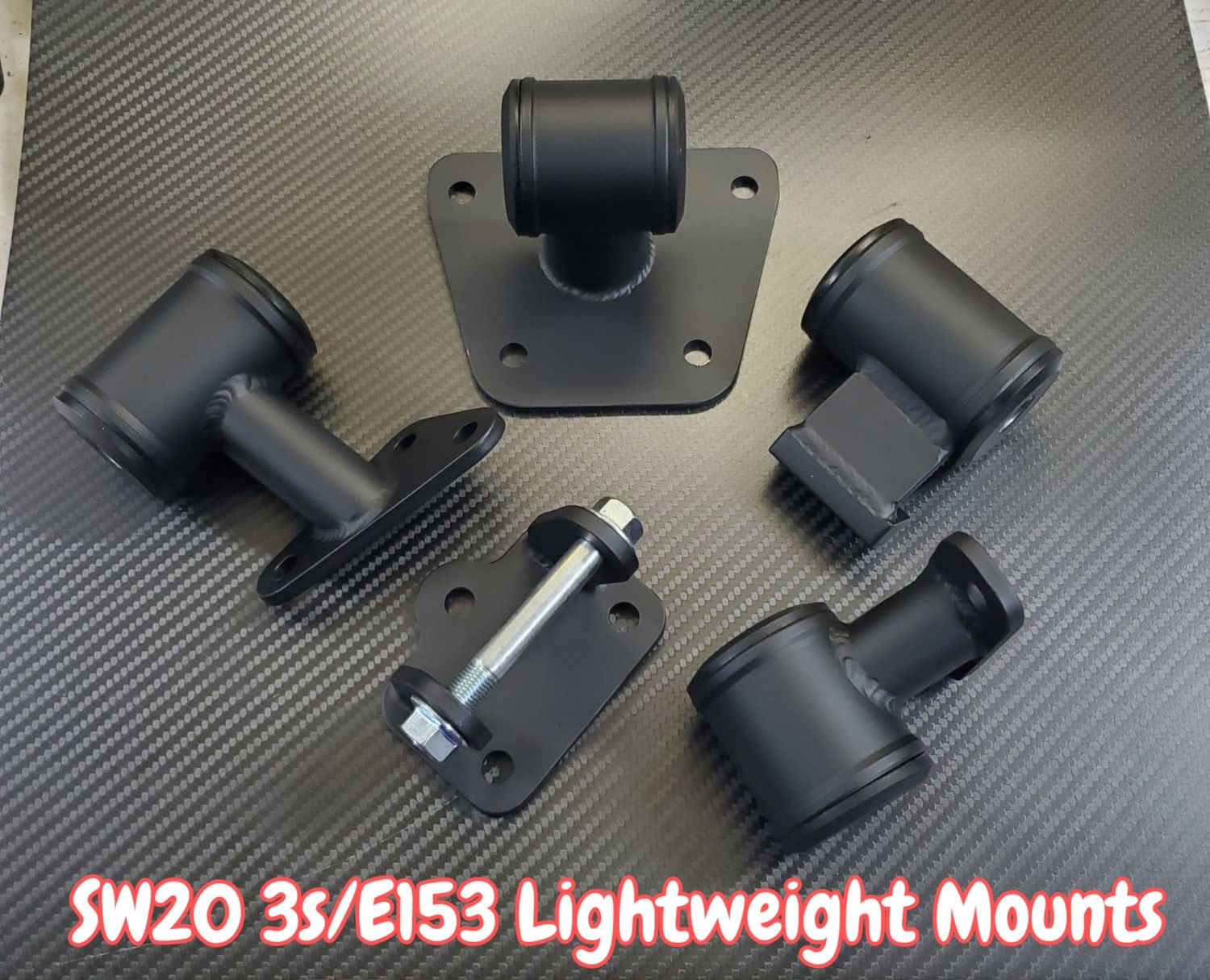 91-99 SW20 3s or 2AR (5) Pc Tucked Lightweight Mount kit