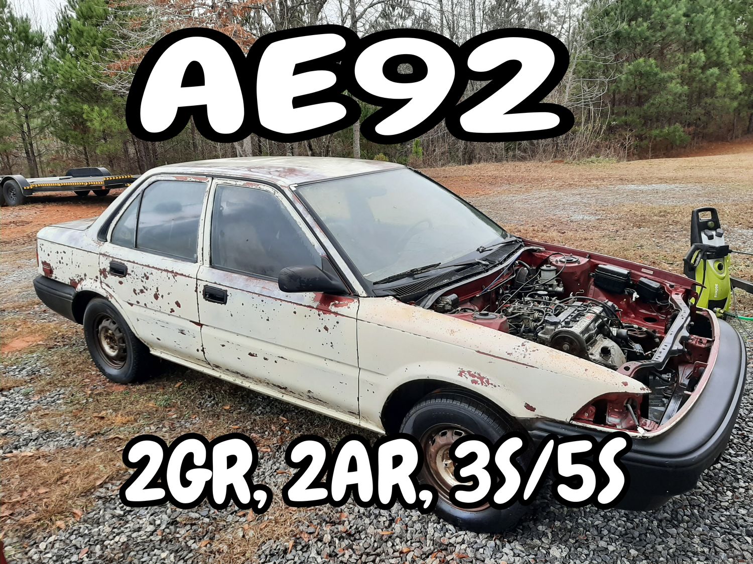 Corolla 2GR, 2AR, 3S, AE92 mounts