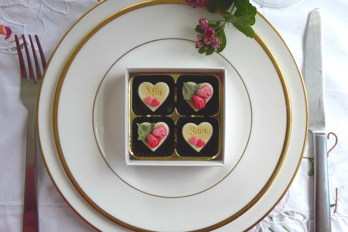Rosebuds - box of four wedding favours