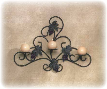 GRAPEVINE WALL CANDLEHOLDER