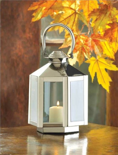 SILVER CARRIAGE LANTERN