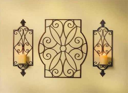 SCROLLWORK WALL SCONCE TRIO