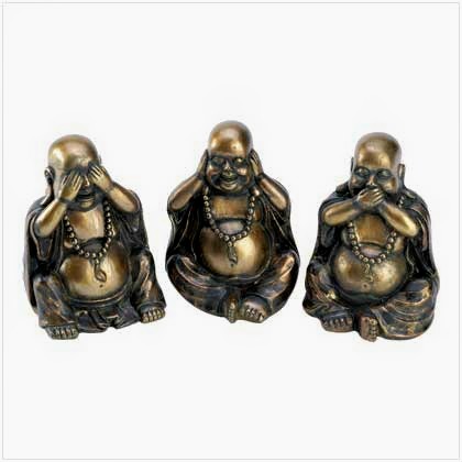 SPEAK-HEAR NO EVIL BUDDHA